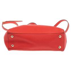 Pre Owned حقيبة يد توتس مايكل مايكل كورس سينثيا جلد أحمر متوسطة