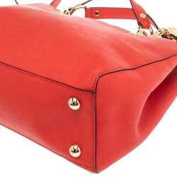 Pre Owned حقيبة يد توتس مايكل مايكل كورس سينثيا جلد أحمر متوسطة