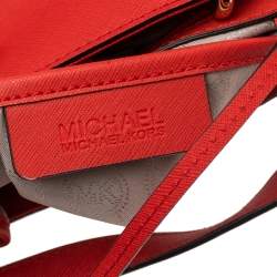 Pre Owned حقيبة يد توتس مايكل مايكل كورس سينثيا جلد أحمر متوسطة