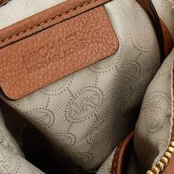 مملوكة مسبقًا حقيبة ساتشل مايكل مايكل كورس جلد محبب بني