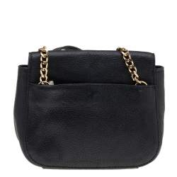 Pre Owned حقيبة كروس مايكل مايكل كورس فولتون جلد أسود