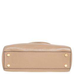 Pre Owned MICHAEL Michael Kors Beige Leather Astrid Satchel
