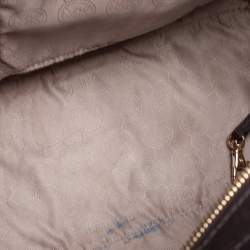 Pre Owned MICHAEL Michael Kors Dark Brown Saffiano Leather Large Selma Tote