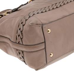 Pre Owned MICHAEL Michael Kors Brown Leather Gladstone Satchel