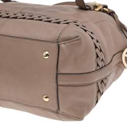 Pre Owned MICHAEL Michael Kors Brown Leather Gladstone Satchel