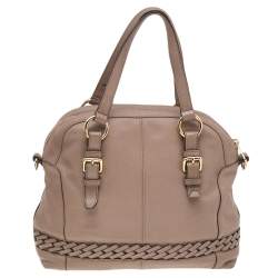 Pre Owned MICHAEL Michael Kors Brown Leather Gladstone Satchel