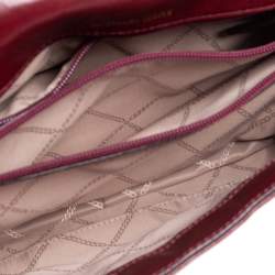 Pre Owned MICHAEL Michael Kors Quilted Burgundy Leather Soho Shoulder Bag