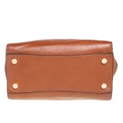 Pre Owned MICHAEL Michael Kors Tan Leather East/West Hamilton Tote