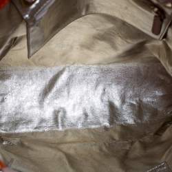 Pre Owned MICHAEL Michael Kors Orange Leather Large Jet Set Tote