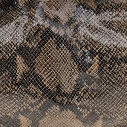 MICHAEL Michael Kors Brown Python Embossed Leather Hobo