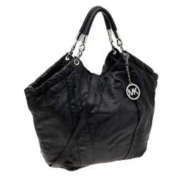 Pre Owned MICHAEL Michael Kors Black Soft Leather Hobo