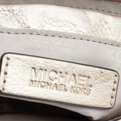 Pre Owned حقيبة كروس مايكل مايكل كروس بريدغيت جلد ذهبي 