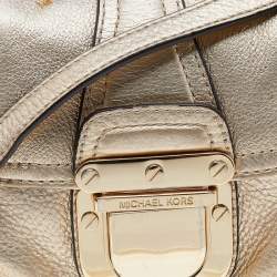 Pre Owned حقيبة كروس مايكل مايكل كروس بريدغيت جلد ذهبي 