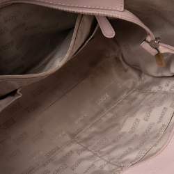 Pre Owned MICHAEL Michael Kors Pink Saffiano Leather Jet Set Travel Chain Tote