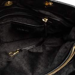 Pre Owned حقيبة يد مايكل مايكل كورس سوزانا جلد أسود