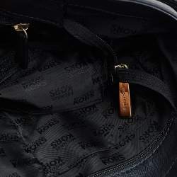 مملوكة مسبقًا MICHAEL Michael Kors Black Leather Jet Set Travel Chain Tote