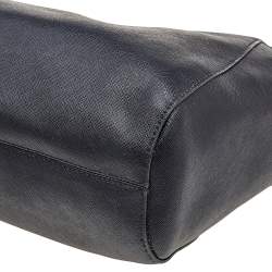 مملوكة مسبقًا MICHAEL Michael Kors Black Leather Jet Set Travel Chain Tote