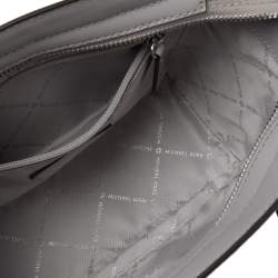 Pre Owned MICHAEL Michael Kors Grey Leather Studded Small Selma Crossbody Bag