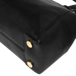 Pre Owned MICHAEL Michael Kors Black Leather Riley Satchel