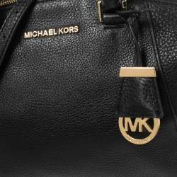 Pre Owned MICHAEL Michael Kors Black Leather Riley Satchel