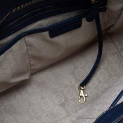 Pre Owned MICHAEL Michael Kors Blue Leather Large Selma Tote