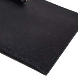 Pre Owned MICHAEL Michael Kors Black Leather Jet Set Wristlet Pochette