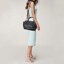 Pre Owned حقيبة ساتشل مايكل مايكل كورس "سيلما" جلد سافيانو أسود متوسطة