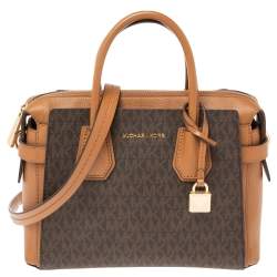 Michael michael kors discount mercer belted signature satchel