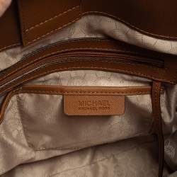 مملوكة مسبقًا MICHAEL Michael Kors Brown Saffiano Leather Large Hamilton North South Tote