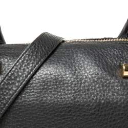 مملوكة مسبقًا حقيبة ساتشل مايكل مايكل كورس فولتون جلد ناعم أسود بسلسلة