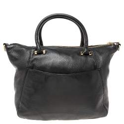 مملوكة مسبقًا حقيبة ساتشل مايكل مايكل كورس فولتون جلد ناعم أسود بسلسلة