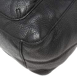 مملوكة مسبقًا حقيبة ساتشل مايكل مايكل كورس فولتون جلد ناعم أسود بسلسلة