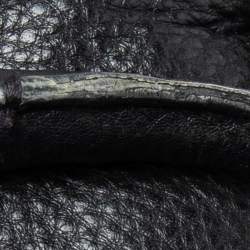 مملوكة مسبقًا حقيبة ساتشل مايكل مايكل كورس فولتون جلد ناعم أسود بسلسلة