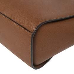 Pre Owned MICHAEL Michael Kors Tan Leather Small Selma Crossbody Bag