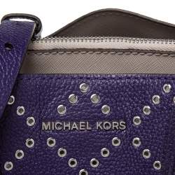 مملوكة مسبقًا حقيبة يد توتس مايكل مايكل كورس ميرسر جلد بنفسجي مرصعة كبيرة