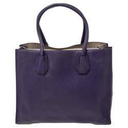 مملوكة مسبقًا حقيبة يد توتس مايكل مايكل كورس ميرسر جلد بنفسجي مرصعة كبيرة