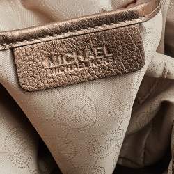 مملوكة مسبقًا MICHAEL Michael Kors Brown Signature Coated Canvas and Leather Shoulder Bag