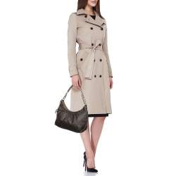 مملوكة مسبقًا MICHAEL Michael Kors Brown Signature Coated Canvas and Leather Shoulder Bag