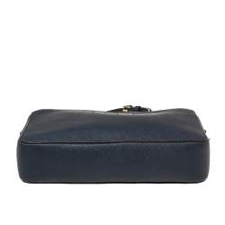 مملوكة مسبقًا حقيبة كاميرا كروس مايكل كورس جيت سيت جلد سافيانو أزرق