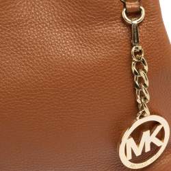 Pre Owned حقيبة كتف مايكل مايكل كورس سلسلة جلد بني