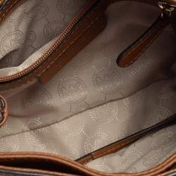 Pre Owned حقيبة كتف مايكل مايكل كورس سلسلة جلد بني