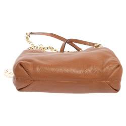 Pre Owned حقيبة كتف مايكل مايكل كورس سلسلة جلد بني