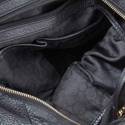 Pre Owned MICHAEL Michael Kors Black Leather Fulton Hobo