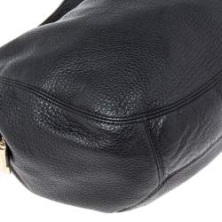 Pre Owned MICHAEL Michael Kors Black Leather Fulton Hobo