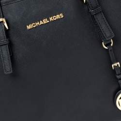 Pre Owned حقيبة يد توتس مايكل كورس جيت سيت ترافيل كبيرة جلد سافيانو بنفسجي