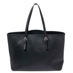 Pre Owned حقيبة يد توتس مايكل كورس جيت سيت ترافيل كبيرة جلد سافيانو بنفسجي