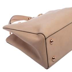 Pre Owned MICHAEL Michael Kors Dusty Pink Saffiano Leather Medium Cynthia Tote