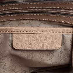 Pre Owned MICHAEL Michael Kors Dusty Pink Saffiano Leather Medium Cynthia Tote