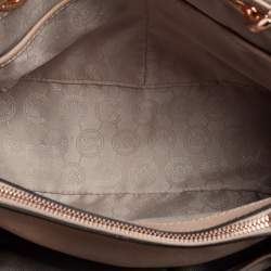 Pre Owned MICHAEL Michael Kors Dusty Pink Saffiano Leather Medium Cynthia Tote