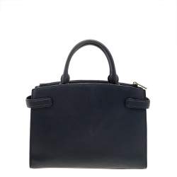 Pre Owned MICHAEL Michael Kors Black Leather Medium Karla East West Tote